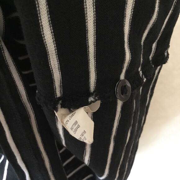 J.Crew Black with White Striped Long Sleeve Top - Picture 6 of 11